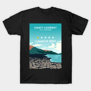 Giant's Causeway One Star Review Northern Ireland Travel Poster T-Shirt